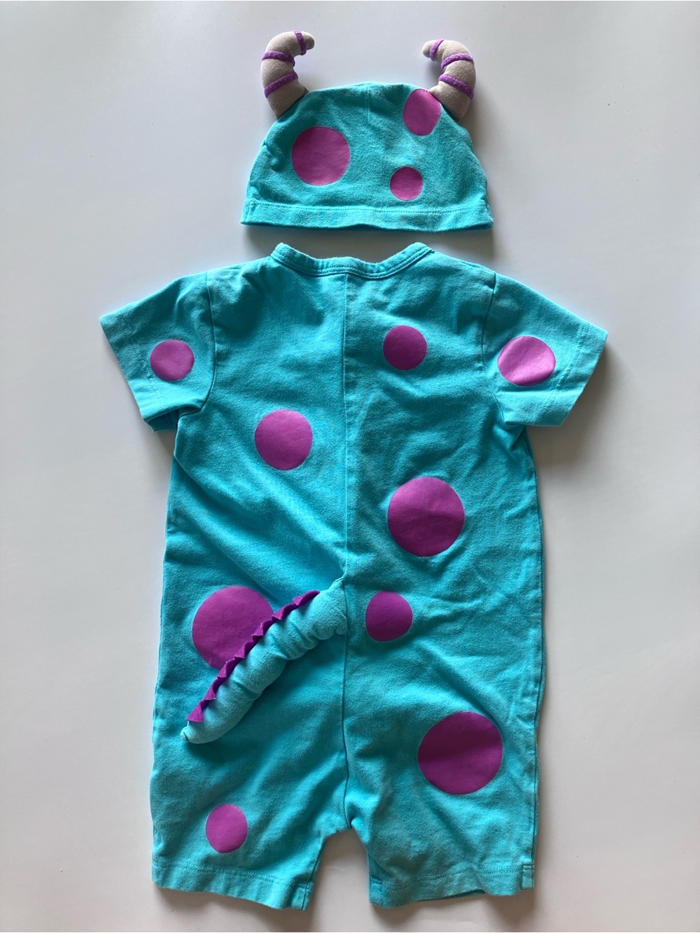 Disney Parks Monsters Inc Sulley Romper Costume Onesie 24M | 100% Cotton - Picture 5 of 12